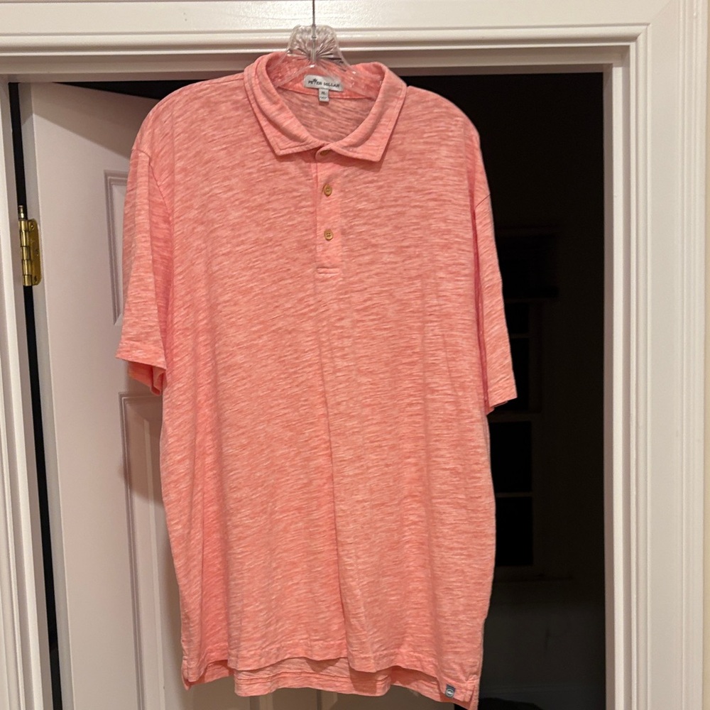Peter Millar Coral Polo Shirt for Men